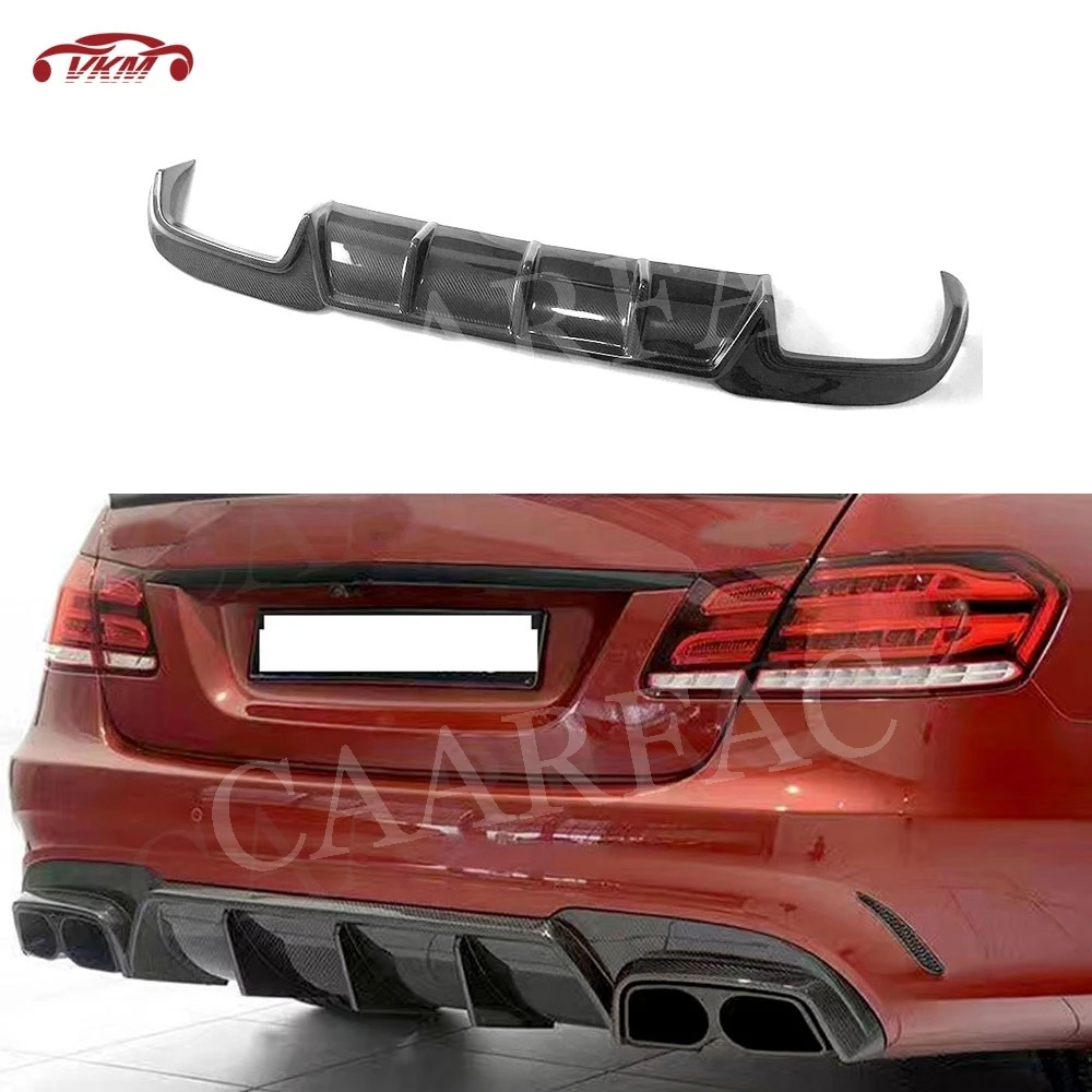 

Carbon fiber Car Accessorise Rear Bumper Lip Diffuser For Benz E Class W212 E260 E300 E400 E63 AMG 2014-2016 Car Accessories