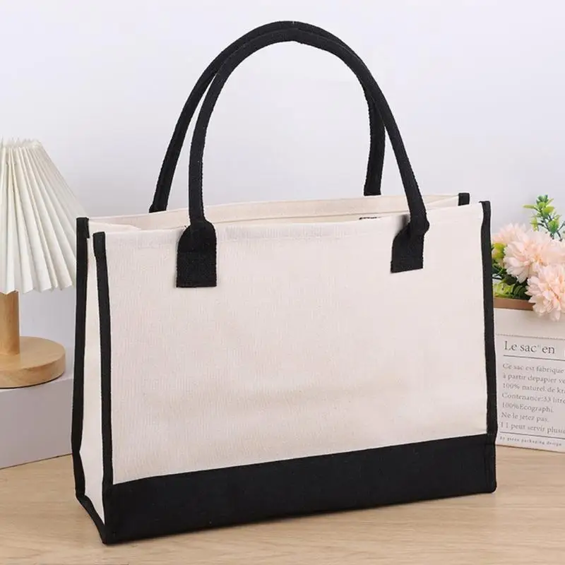 حقيبة حمل أنيقة قماشية قابلة للطي على نحو مريح هدية ممتازة للنساء المعلمين مع المعلمين أصدقاء وصيفات الشرف 20CA #3