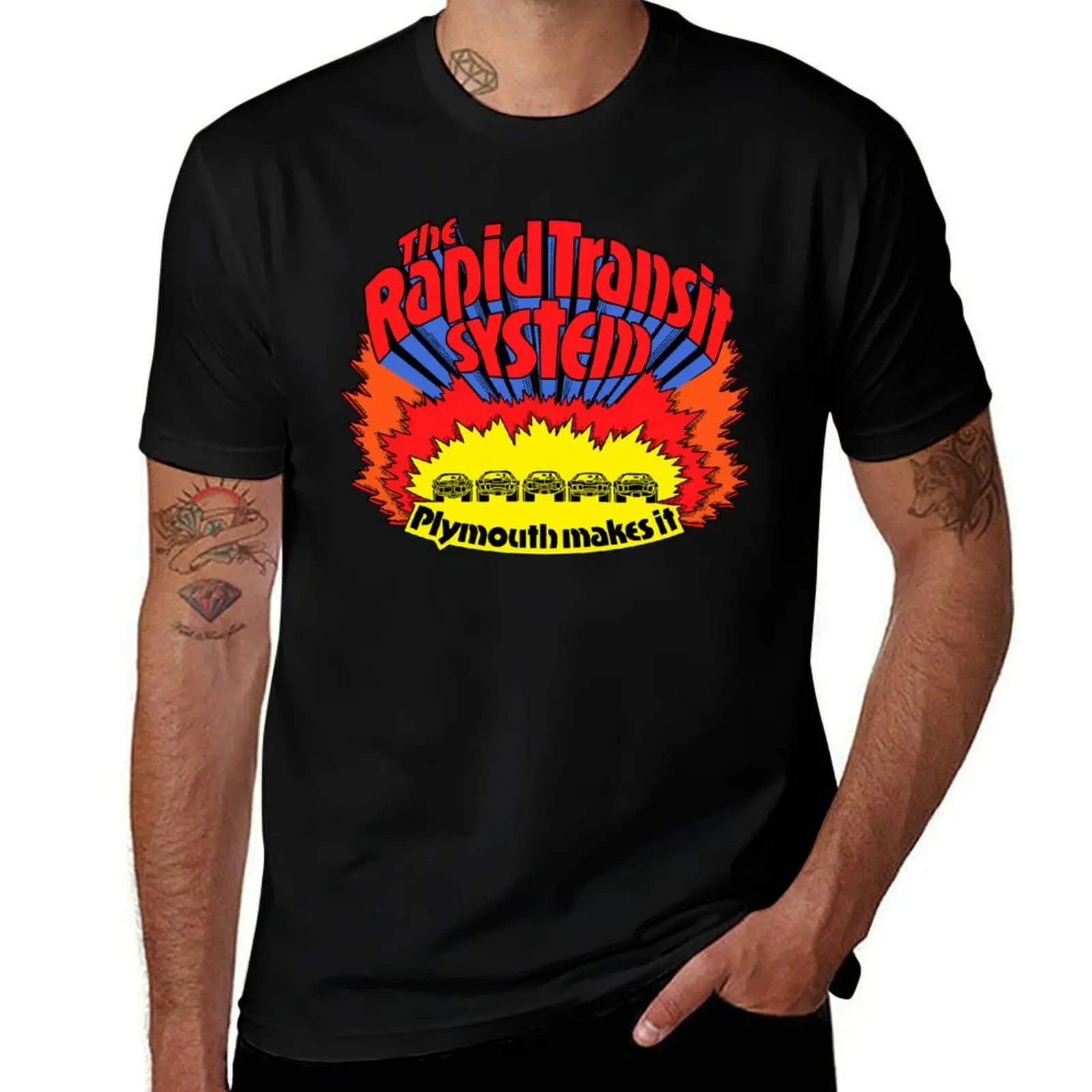 Rapid Transit System T-Shirt Plus Size Summer Casual T-Shirt