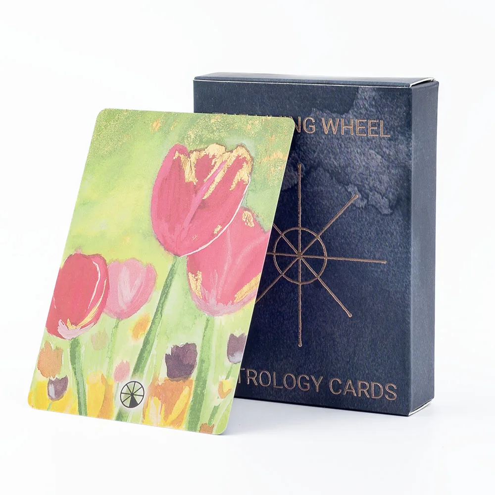 8.8*6.3cm The Living Wheel Astrology Cards A 55-Card Deck Tabletop Cards For Parties Precognition & Divinatio Board Playing Game