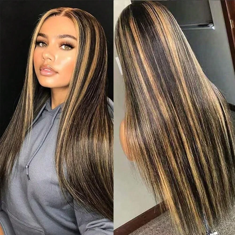 perruques-100-cheveux-humains-16a-raides-comme-des-baguettes-avec-meches-1b-27-perruques-lace-front-13x4-perruques-ombrees-pour-femmes-densite-180