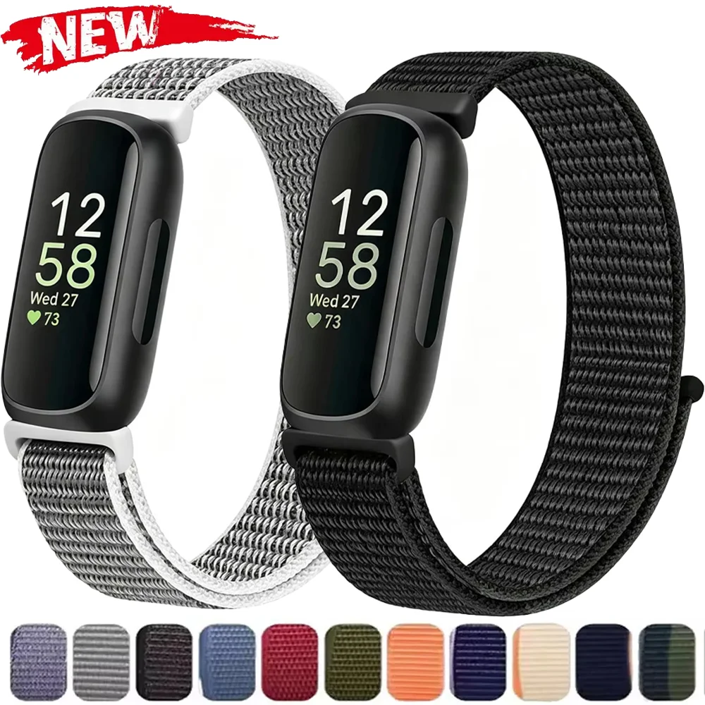 Nylon Loop Strap For Google Fitbit Inspire 3/2/HR Sports breathable Bracelet Wristband For Fitbit Ace 3/2 Watchband Accessories