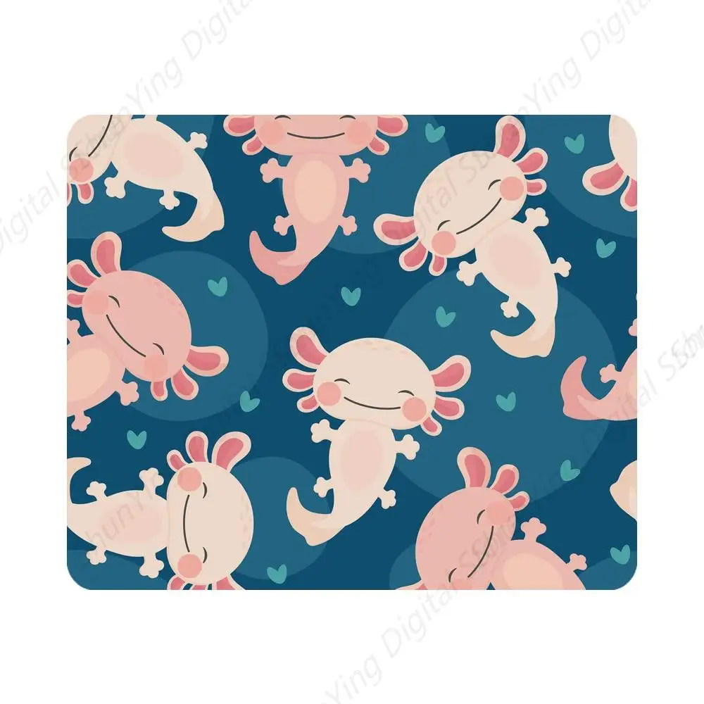 Cartoon Amphibious Salamander Game Mouse Pad Computer Desk Laptop Office Mouse Pad Anti Slip Rubber 18*22cm