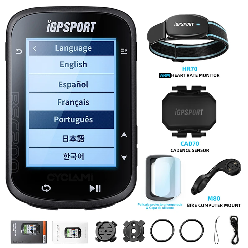 Wireless Bicycle Computer GPS IGPSPORT BSC200 BSC 200 Bike Speedometer Cycling Odometer 2.5in ANT+ APP Sync Slope Altitude image 3