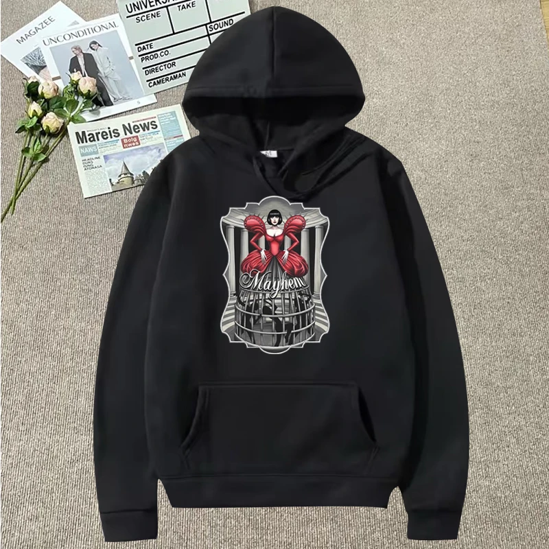 

Lady Gaga Mayhem Abracadabra graphics hoodie men women vintage fashion y2k Long sleeve streetwear print oversized hoodie unisex