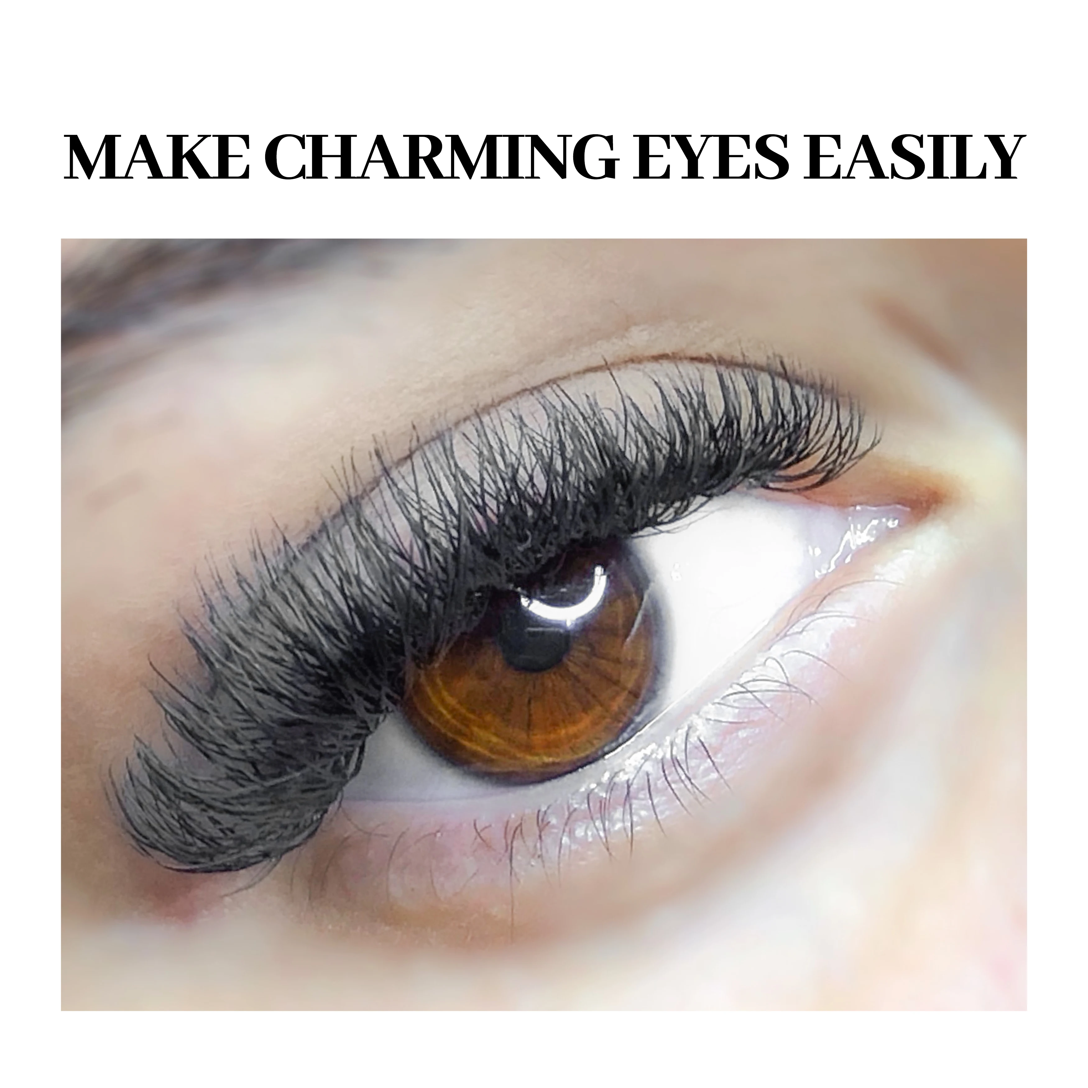 XIUSUZAKI 2-4D W型まつげエクステ 8DW C/Dカール 高品質4D Wダブルチッププレメイドファンつけまつげ