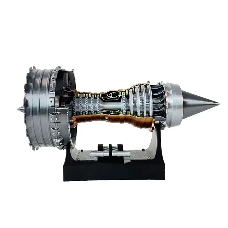 25CM TR-900 Turbofan Engine Model Kit Adjustable Speed Tail Flame Light Turbo Jet Aircraft Engine Model  3D Printing Toy