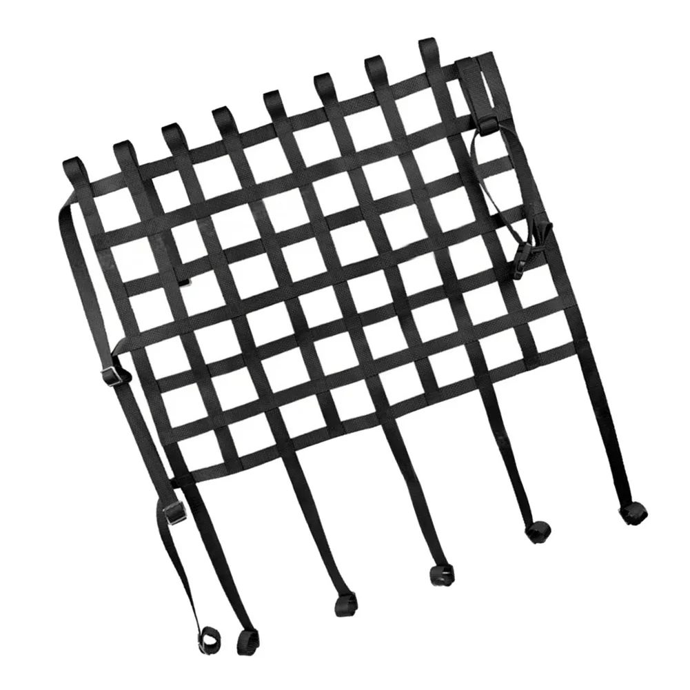 Racing Automotive Window Net for Rally Events Designed for Driver Protection During Acceleration Braking and Cornering
