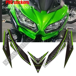 Motorcycle For Kawasaki Versys 650 LT Tank Pad Stickers Decals Protective Windshield Windscreen Wind Deflector Touring