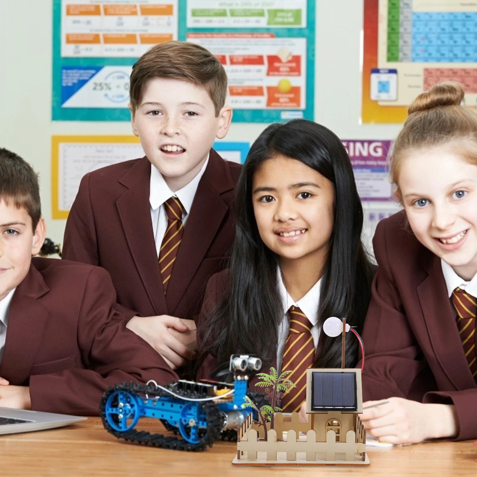 1 set Solar Garden Light Science Kit Diy Natuurkunde Experiment Leren Creatieve lamp op zonne-energie Educatief montageproject