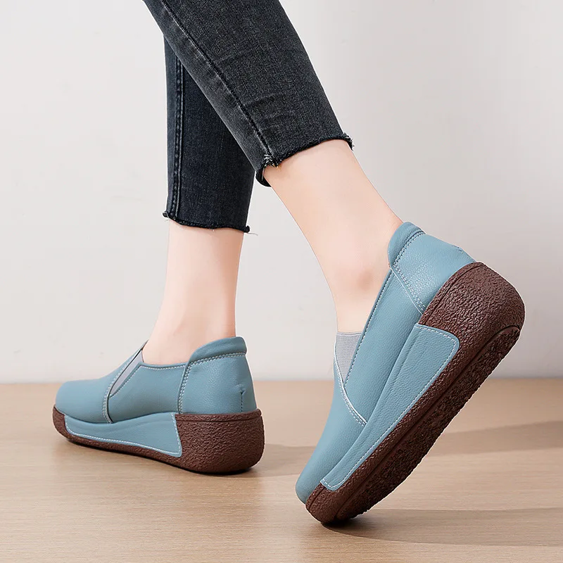 2023 New Warm Plush Faux Suede Female Boots Wedge Sneakers Women\'s Korean Swing Platform Shoes Fashion Increase Casual Shoes