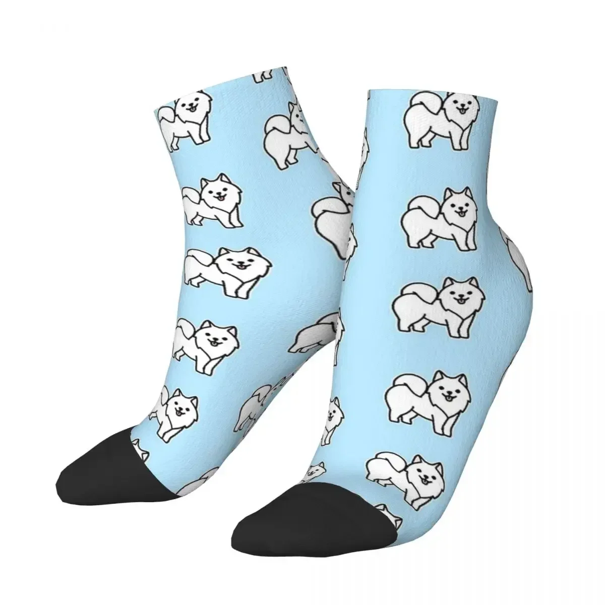 

Samoyed Socks Harajuku Sweat Absorbing Stockings All Season Socks Accessories for Unisex Christmas Gifts