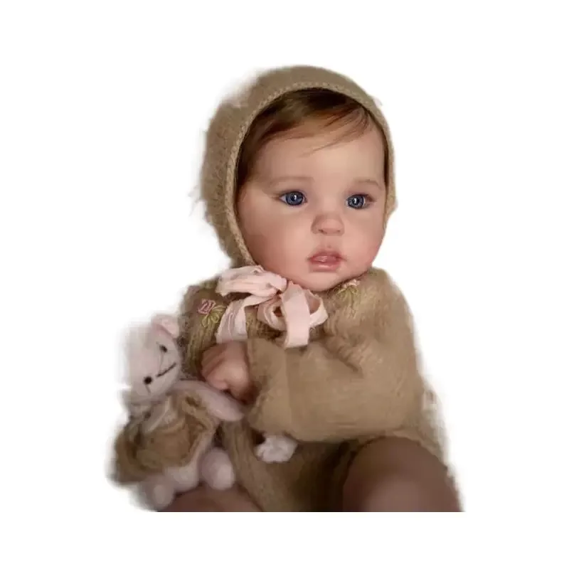 19-calowa lalka Ward Lifelike Reborn Baby Doll – ręcznie wykonany realistyczny noworodek ze skórą 3D, włosami z korzeniami i widocznymi żyłami