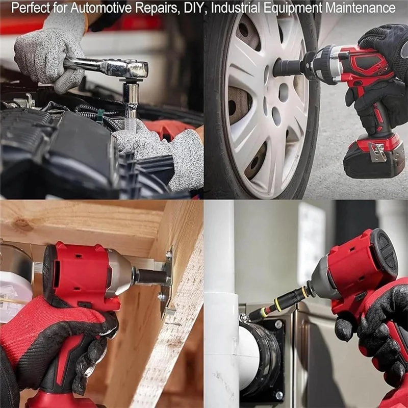 A25F-ensemble d'adaptateurs de douille d'impact à profil bas ensemble d'adaptateurs de douille d'impact à cliquet d'entraînement en acier inoxydable