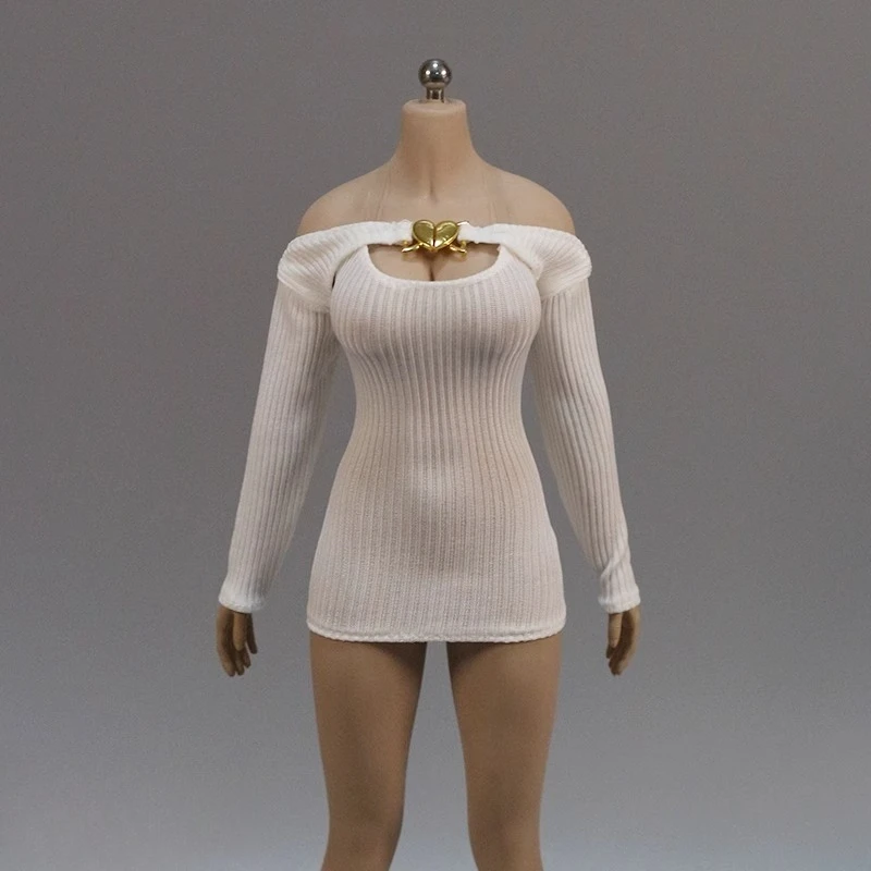 DMTOYS 1/6 Scale ตุ๊กตาหญิงแขนยาวผ้าคลุมไหล่ชุดชุดเสื้อผ้าสําหรับ 12 "PH TBL 42 53 10 ตัวเลขการกระทํา Body