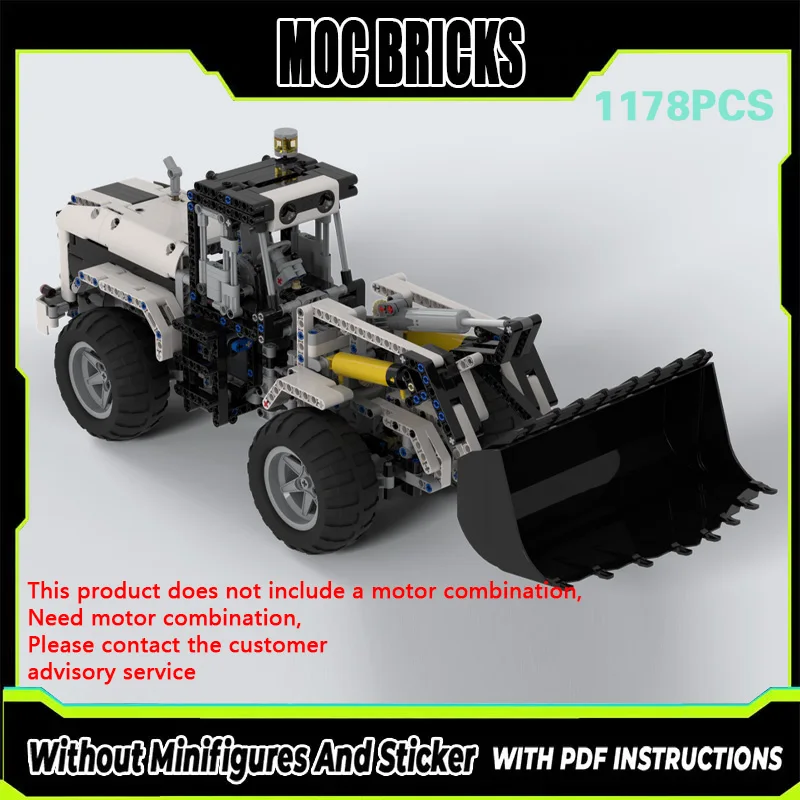 

City Car Model MOC Building Bricks Agricultural Wheel Loader Modular Technology Gifts Holiday Assemble Children Toys Suit