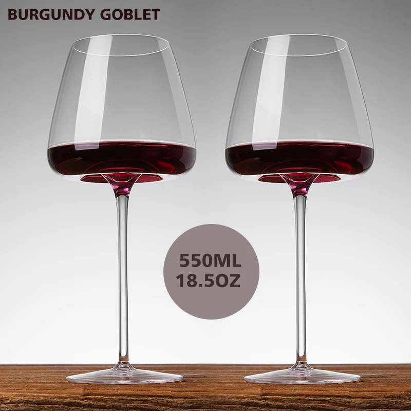 Original Wine Cup  Handmade Red Wine Glass Ultra-Thin Crystal Burgundy Bordeaux Goblet Art Big Belly Tasting Cup Champagne Glass