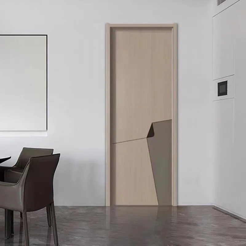 

Bedroom door Wooden door, soundproof moisture-proof door, room door, paint-free set door Solid wood composite door