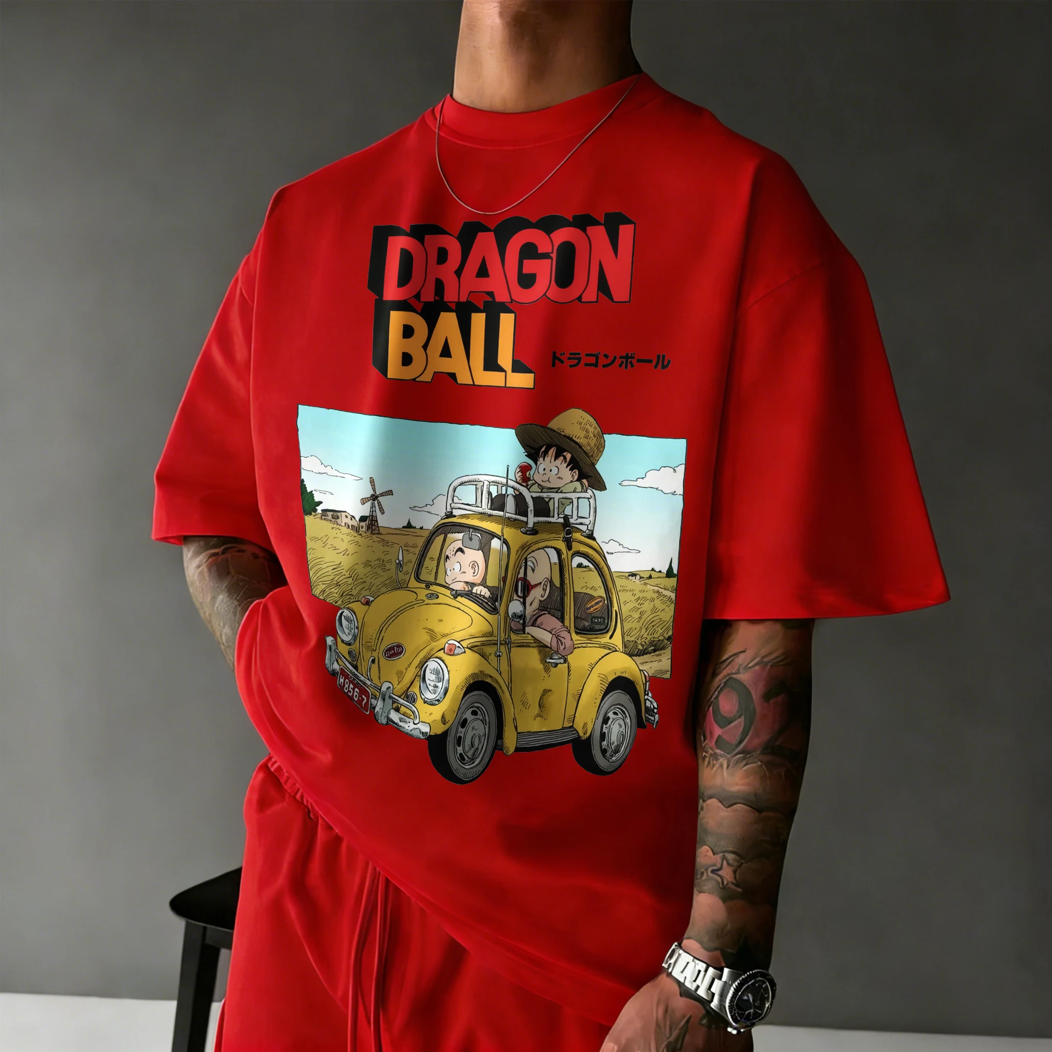 

New Summer Dragon Ball 40th Anniversary 100% Cotton Anime Printed Fashion T-shirt Streetwear Unisex