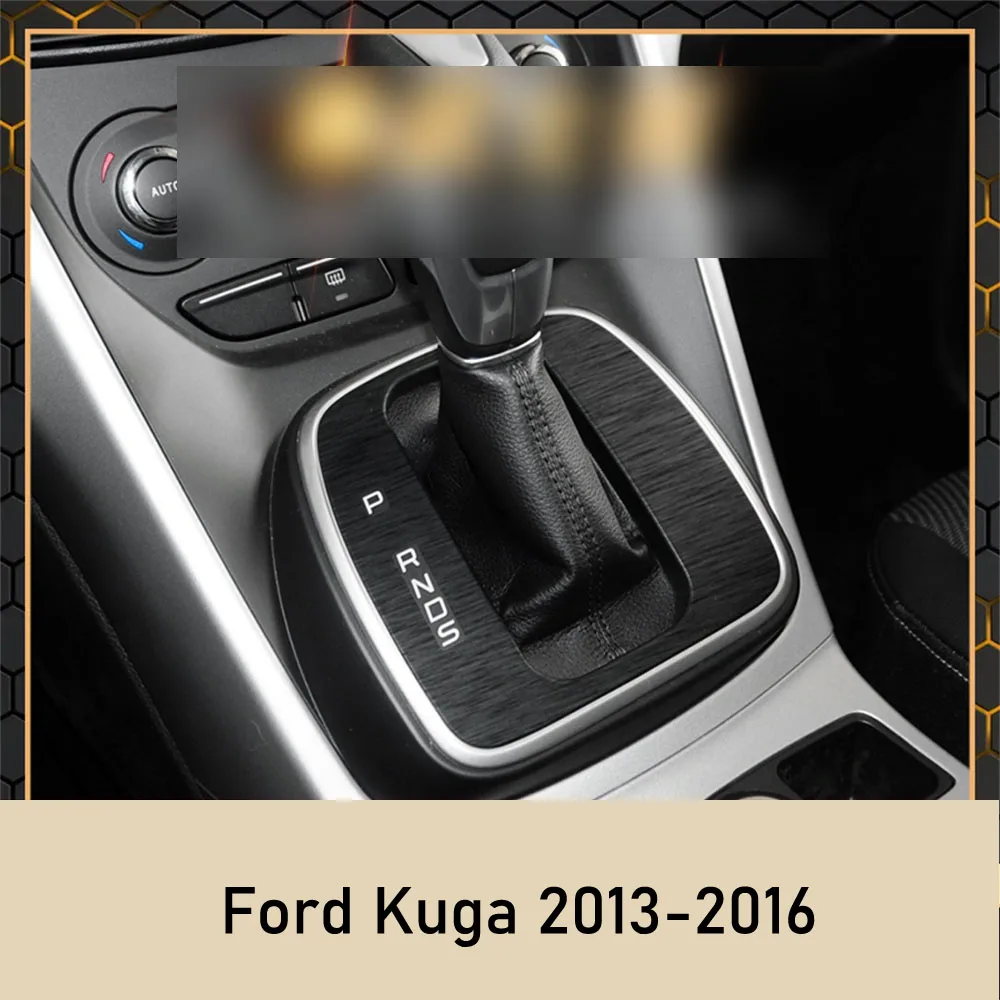 For Ford Kuga 2013-2016 Interior Central Control Panel Door Handle Carbon Fiber Sticker Decals Car styling Accessorie