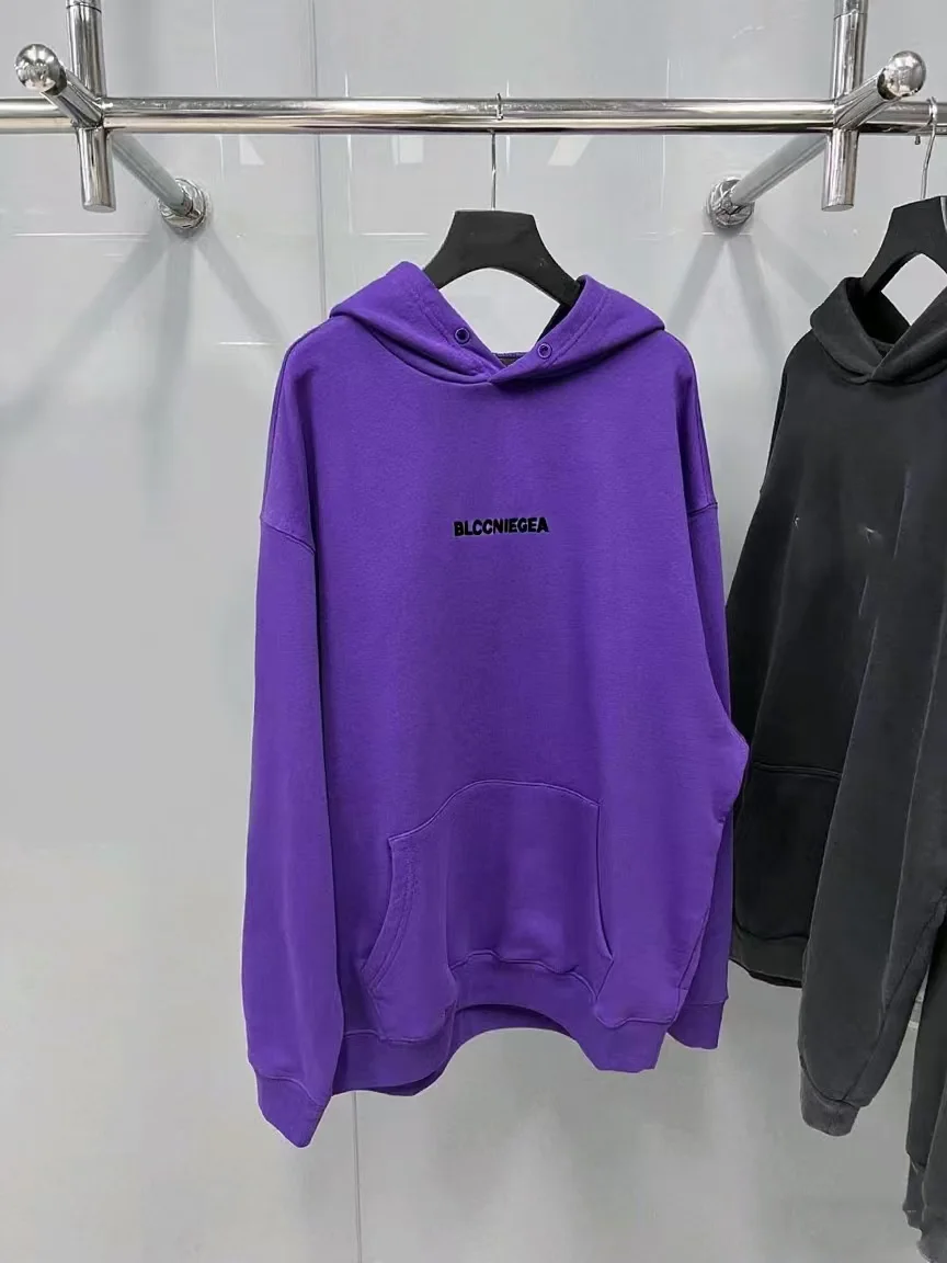 

BLCCNIEGEA High-Quality Fashion Trend Hoodie with Printed Letters, Loose-Fit Pure Cotton Sweatshirt Unisex