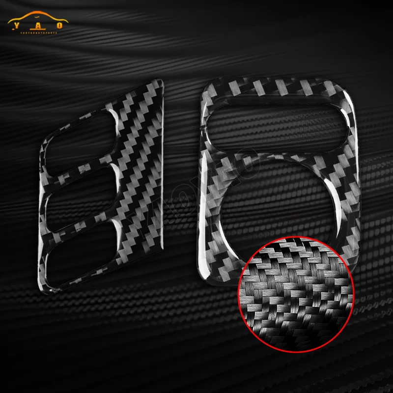 

Carbon Fiber Car Sticker For Acura TSX 2009-2014 Rearview Mirror Adjustment Switch Frame Trim Accessories