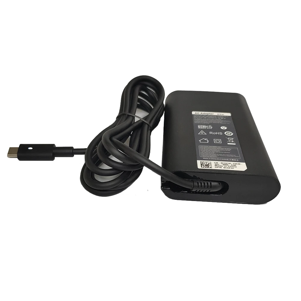 65W USB-C Type C Laptop Charger for Dell Latitude 7275 7370 5420 5285 5290 5520 XPS 13 9250 9360 9365 9370 9380 9350 9550 02YK0F