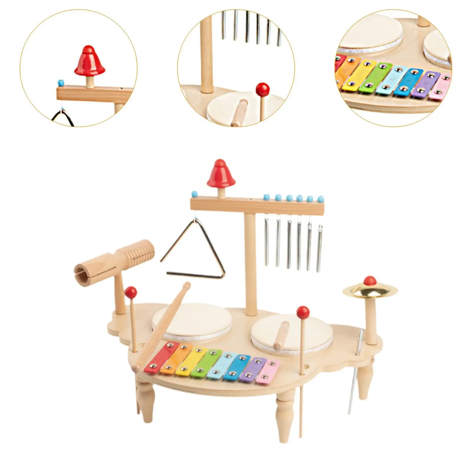 Kinder-Schlagzeug-Set, Lernspielzeug, pädagogisches Baby-Musikinstrument für Jungen, Mädchen, Kinder im Alter von 3, 4, 5, 6 Jahren, Kinder, Geburtstagsgeschenk