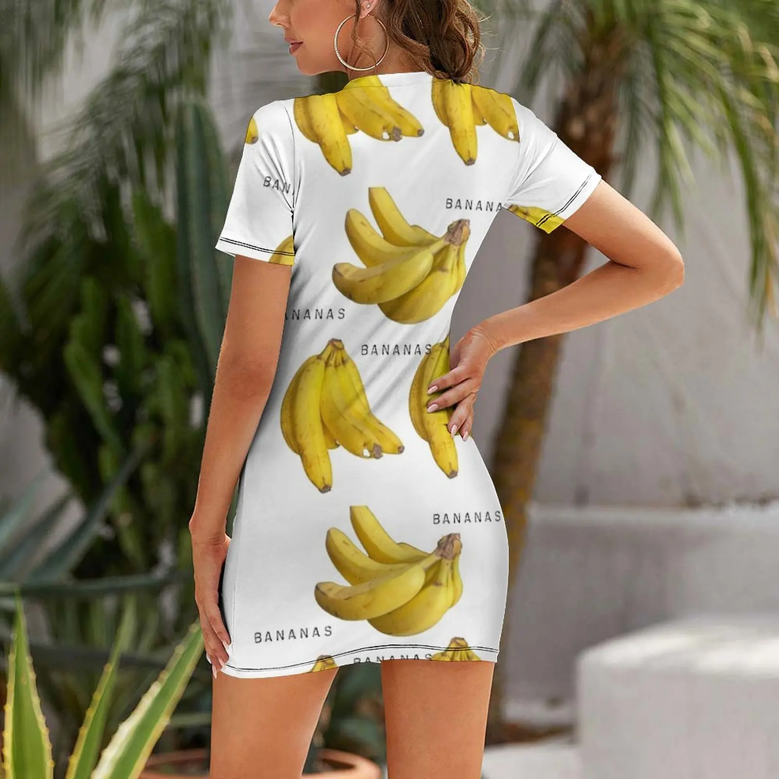 Bananas for bananas Short Sleeved Dress ceremony dresses evening dresses luxury 2025 Dress