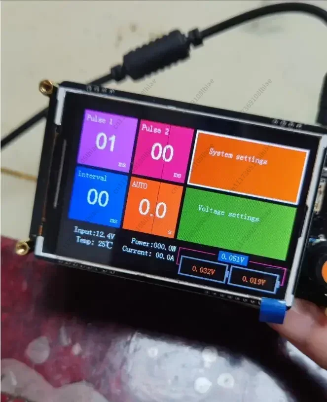 Energy Storage Spot Welder  Control Panel Spot Welder Kit 18650  Welder Touch  (Can set English)