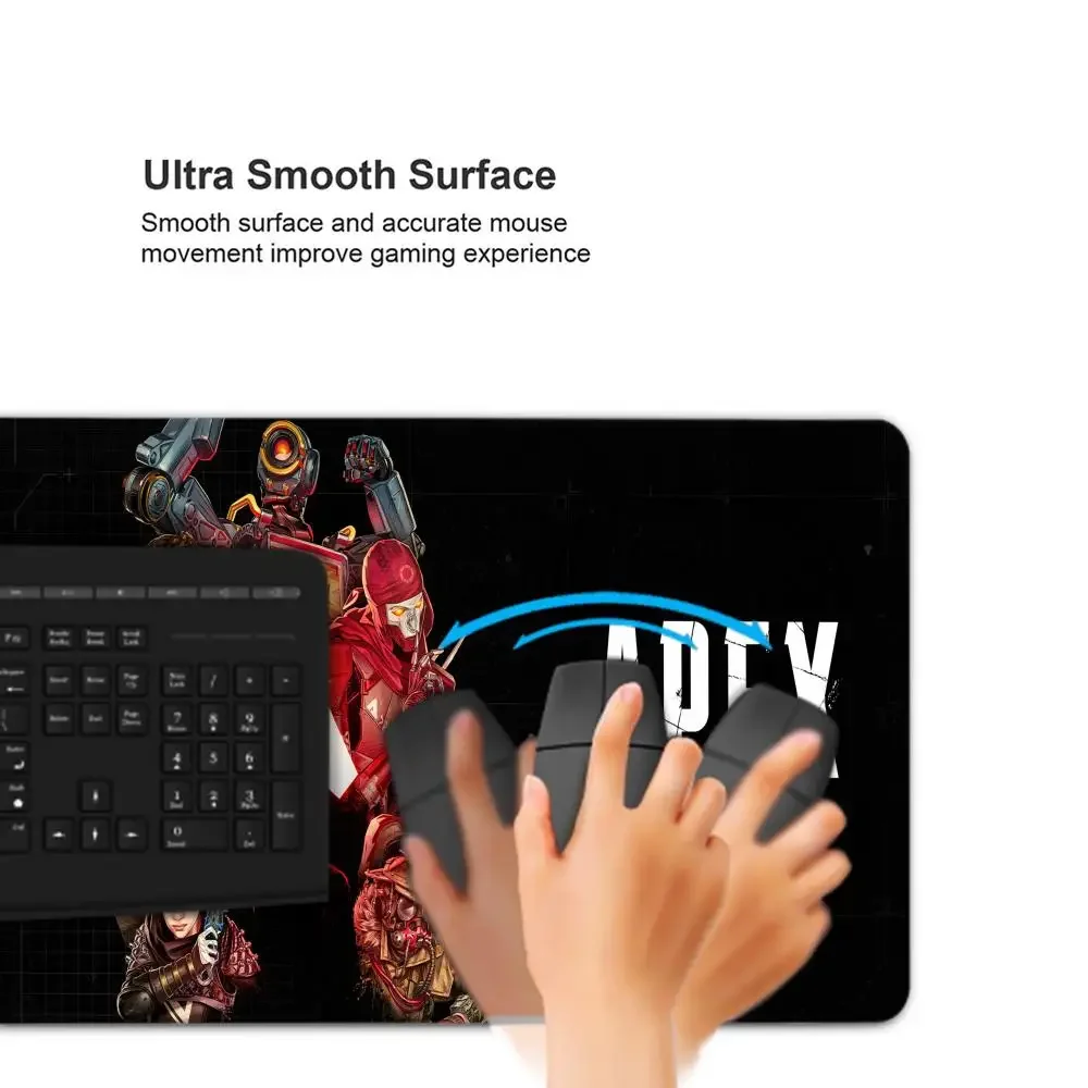 XXL ماوس الوسادة Apex Legends الفن كبير الاوفرلوك حافة حصيرة المطاط سرعة جهاز كمبيوتر شخصي الألعاب أنيمي ماوس مكتب لوحة المفاتيح حصيرة Mausepad
