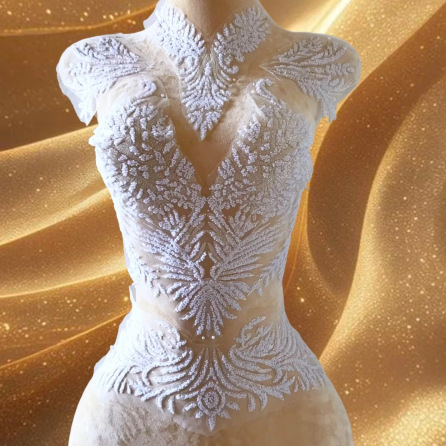 

Big Clothes Appliques Patches,Glued Sequns Beads,For Sewing on Wedding Evening Dress Prom Decorations,Designer Diy Aeecssories