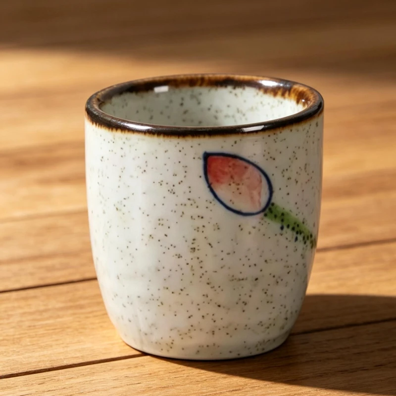 Home Retro Coffee Cup Wine Pot Shochu Classical Cup 50ml Japanese-style Ceramic Antique White Wine Cup Sake Set Household Goods