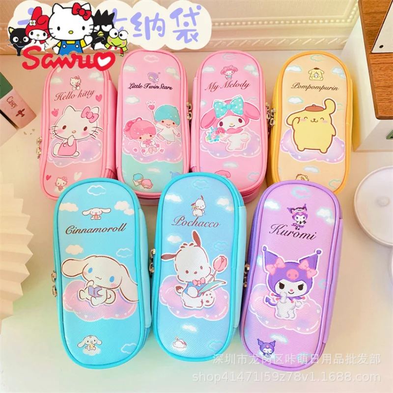 

Sanrio Melody Kuromi Hello Kitty Cinnamoroll Pochacco Student Pen Case Stationery Case Pencil Case Stationery Storage Pen Bag