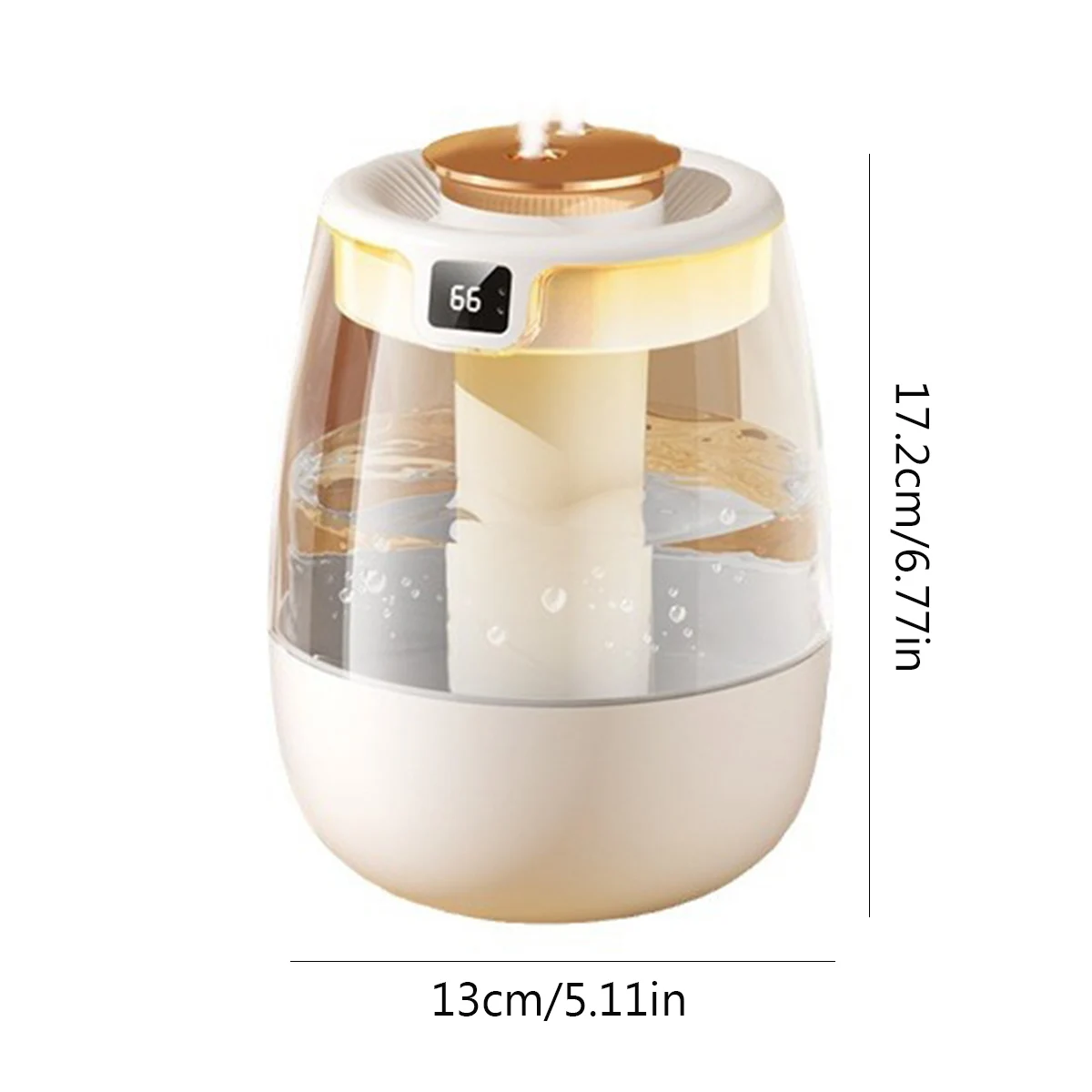 Air Humidifier Large Capacity USB Double Spray Humidifier Silence Humidifier with Intelligent Digital Display for Home Office