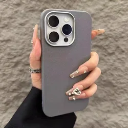 Luxury Matte Leather Case For Samsung Galaxy A55 A54 A53 A52 A35 A34 A33 A25 A24 A23 A16 A15 S25 Ultra S24 FE S23 S22 Plus Cover