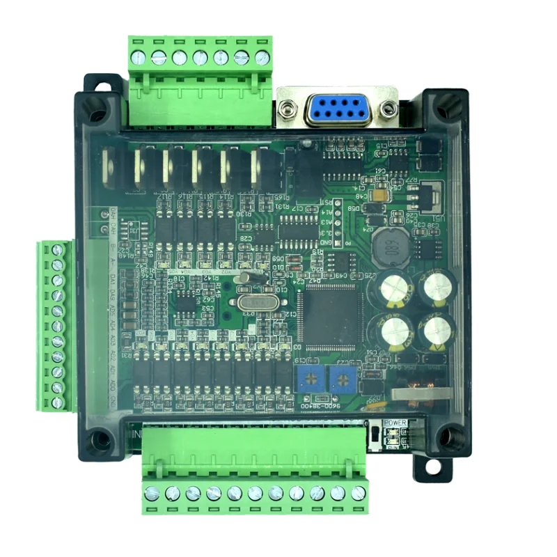 FX3U-14MR FX3U-14MT PLC industrial control board 8 Input 6 Output 6AD 2DA and RS485 RTC Compatible with FX1N and FX2N