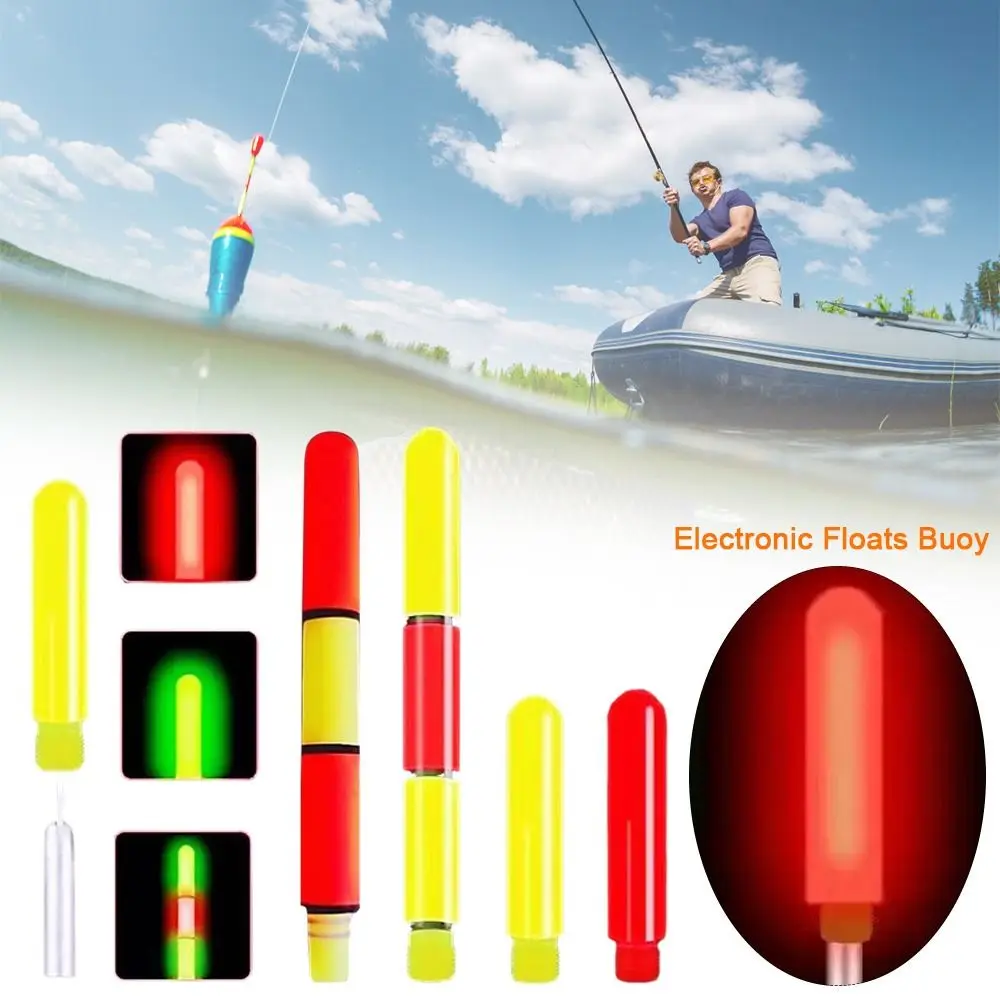 LED Fishing Smart Float Top Luminous Electronic Floats Buoy Sensor Color Change Tails 1 Segment/3 Segemnts/5 Segemnts Buoy Tails