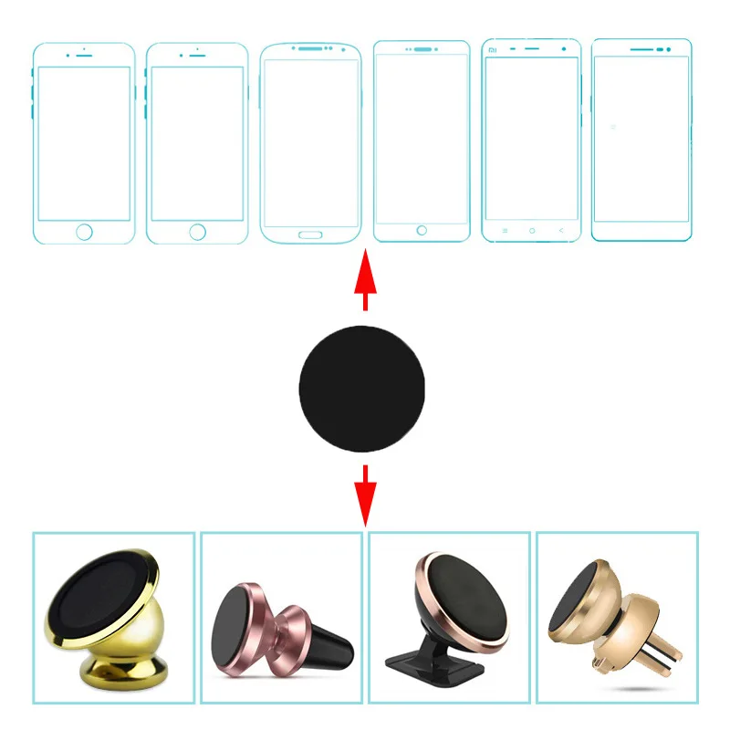 10 قطعة أسود 30 مللي متر 35 مللي متر 40 مللي متر لوحة معدنية القرص صفائح حديد مقاومة للخدش حامل هاتف مغناطيسي ل حامل هاتف السيارة المغناطيسي أصحاب