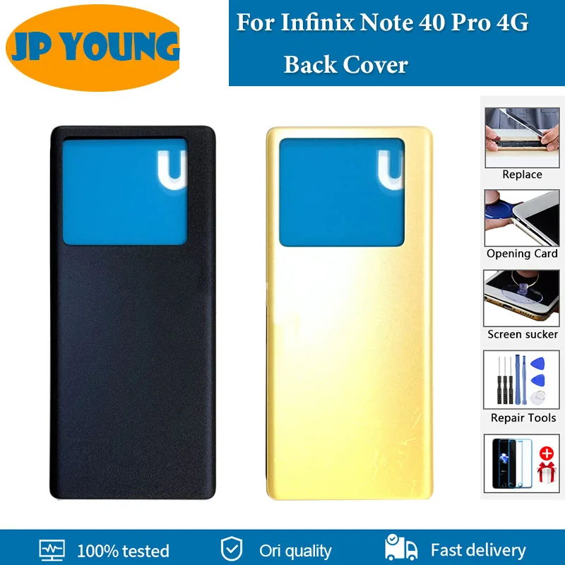 infinix-note-40-pro用バッテリーカバー-aaa-品質、infinix-x6850用バックカバー、リアハウジングケース、交換用バックカバー