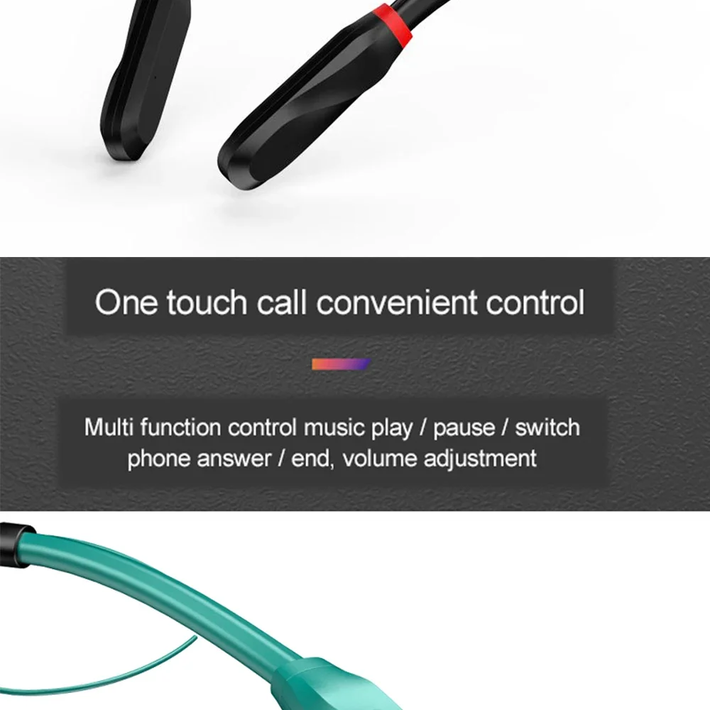 9D i35 TF Magnetic Wireless Bluetooth Earphone 1000MAH music Neck headset Neckband sport Earbuds Headphones For iPhone Xiaomi