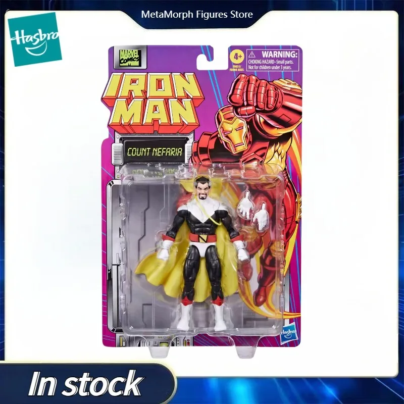 

Original Hasbro Marvel Legends Series IRON MAN COUNT NEFARIA Anime Figure Toys Ornaments Collection