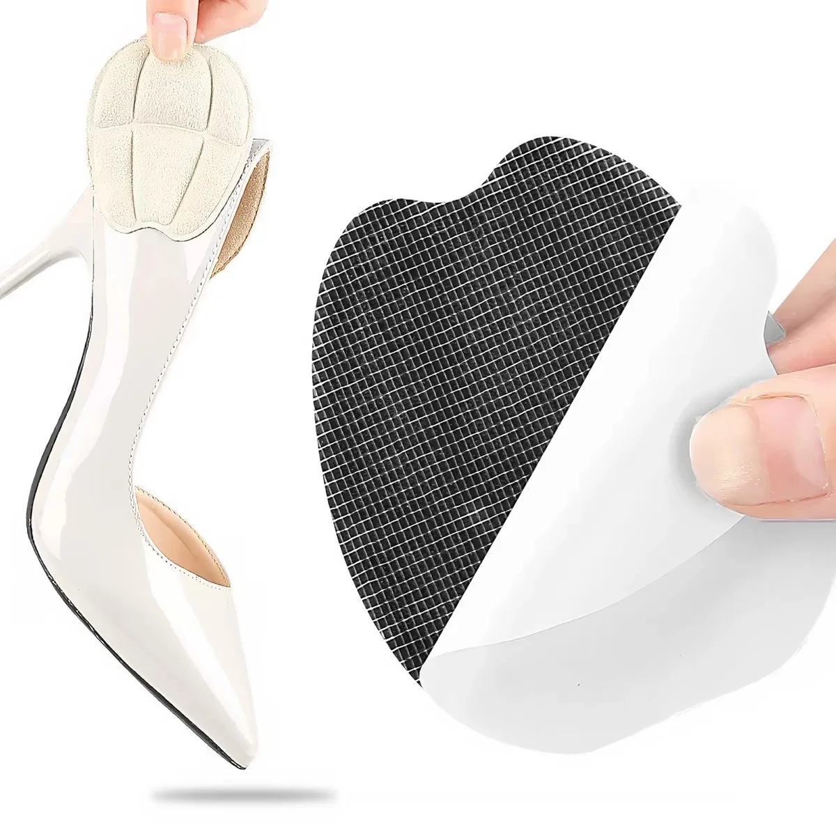 1Pair Non Slip Shoe Tongue Pads Breathable Size Reducer Tongue Cushion Insert Soft Heel Pads Accessories