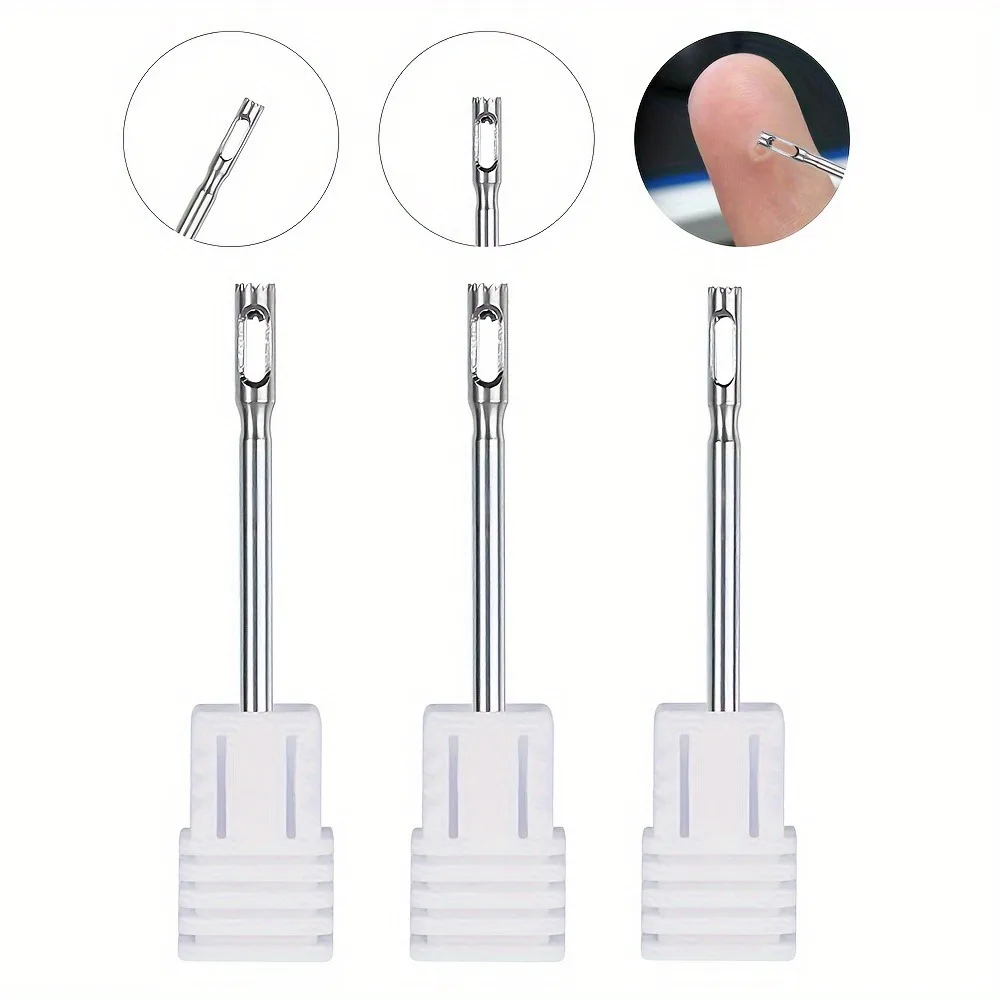 1PC-1.8/2.3/2.8MM Stainless Steel Pedicure Drill Bit, Corn Remover Foot Callus Cuticle Cutter For Pedicure Drill Rotary Burr Bit