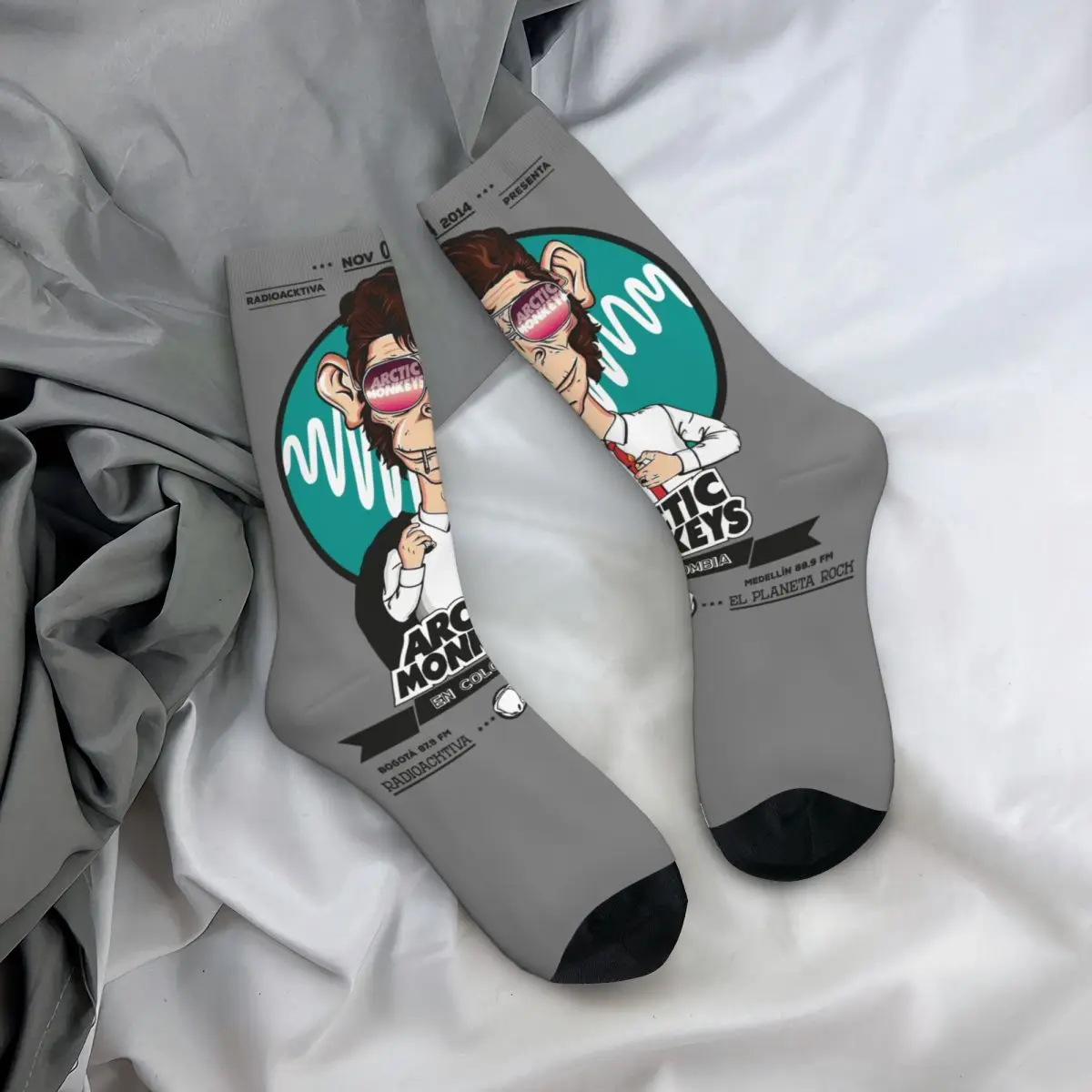 Arctic Monkeys calcetines inspirados para hombres y mujeres, a prueba de viento, hermoso estampado, adecuado para todas las estaciones, regalos de vestir