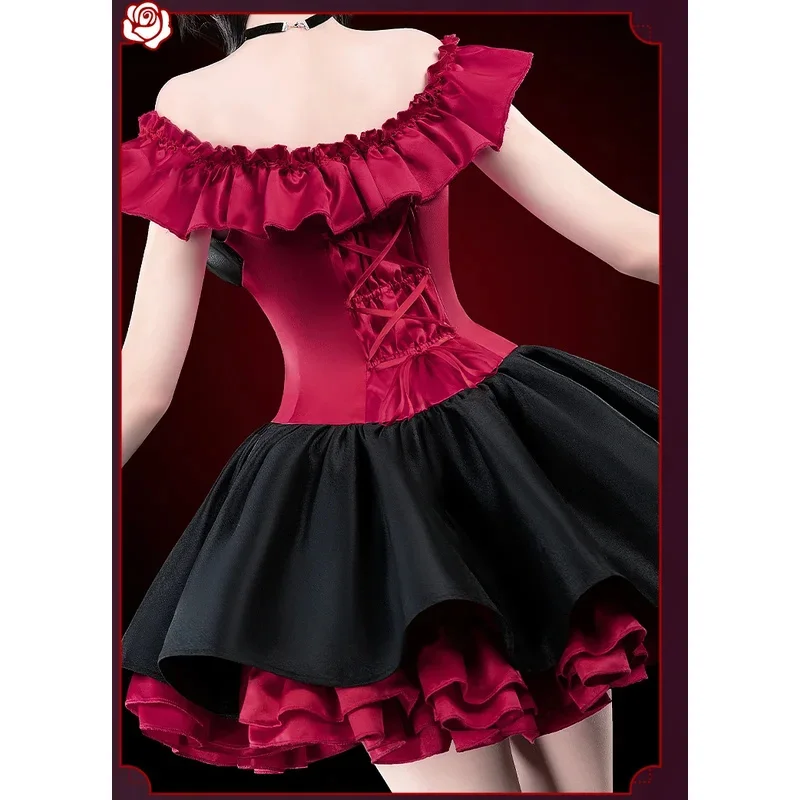 

Cos-Mart Anime Date A Live Tokisaki Kurumi Cosplay Costume Dress Date Clothes Gorgeous Sweet Uniform Role Play Clothing New