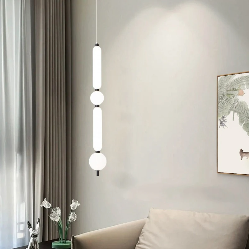 

Nordic Simple LED Pendant Lamp Living Room Bedroom Bedside pendant lights TV Background Kitchen Island Home Lighting Fixture