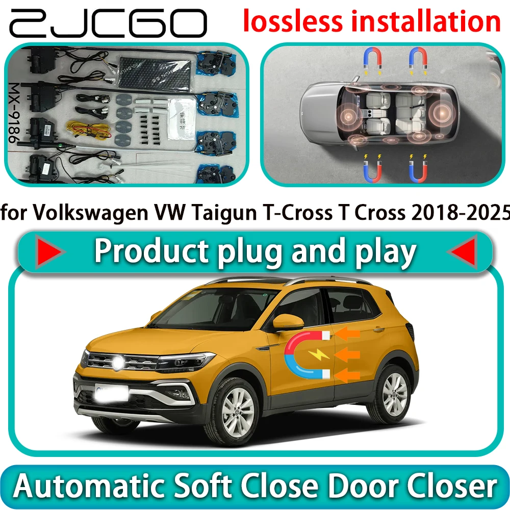 

for Volkswagen VW Taigun T-Cross T Cross 2018-2025 OEM Auto Pull Soft Close Door Kit Power Latch Door Catch Soft Closing Assist