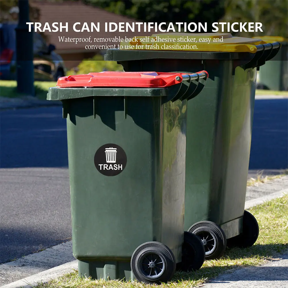 

8Pcs Trash Recycling Sticker PVC Waterproof Trash Classification Decal Label for Waste Bin Sorting Waste Sorting Decals