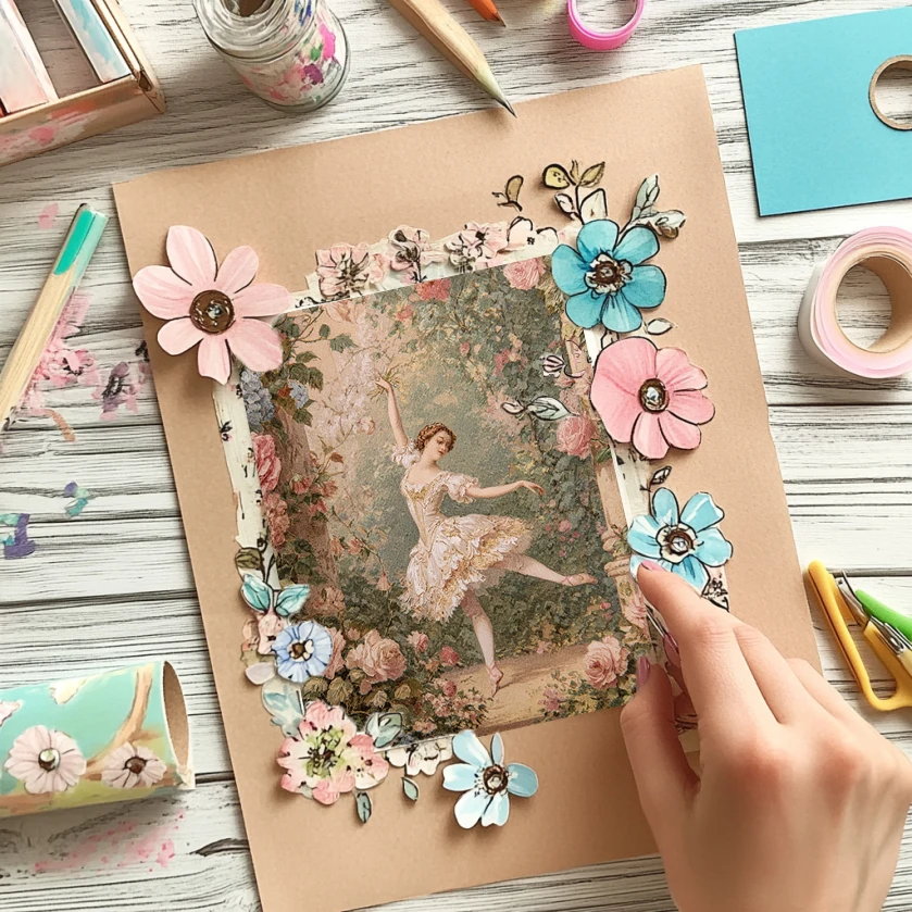 Paket Kertas Scrapbook (36 Lembar, 6x6 inci): Motif Bulu Bohemian untuk Scrapbooking, Origami & Junk Journal Boho.